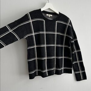 Madewell‎ Wool alpaca blend Plaid Sweater XS